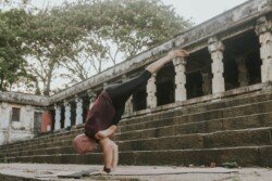 Alan in Galavasana (Galava Sage Pose), Ashtanga Vinyasa Yoga arm balance (Advanced Series - Sthira Bhaga)