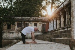 Alan in Ustrasana (Camel Pose), in Ashtanga (Intermediate Series - Nadi Shodhana)